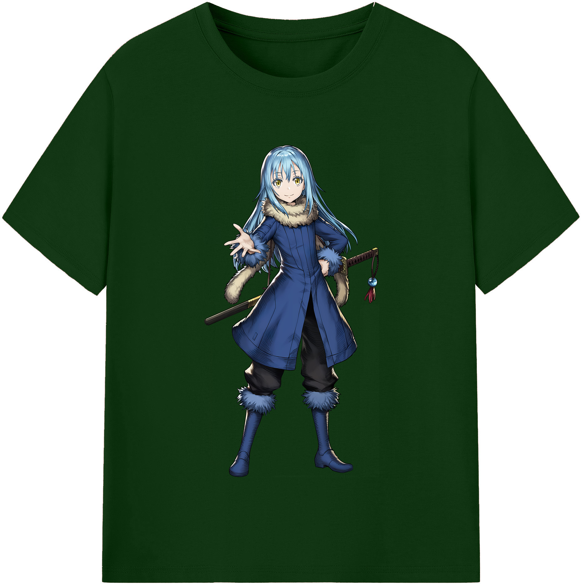 （画像用） 転スラ Regarding Reincarnated to Slime 綿100％半袖Tシャツ（フロントプリント）